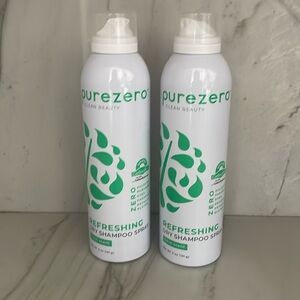 2 Purezero Clean Beauty Refreshing Dry Shampoo 5 fl oz No Dyes Gluten Sulfates